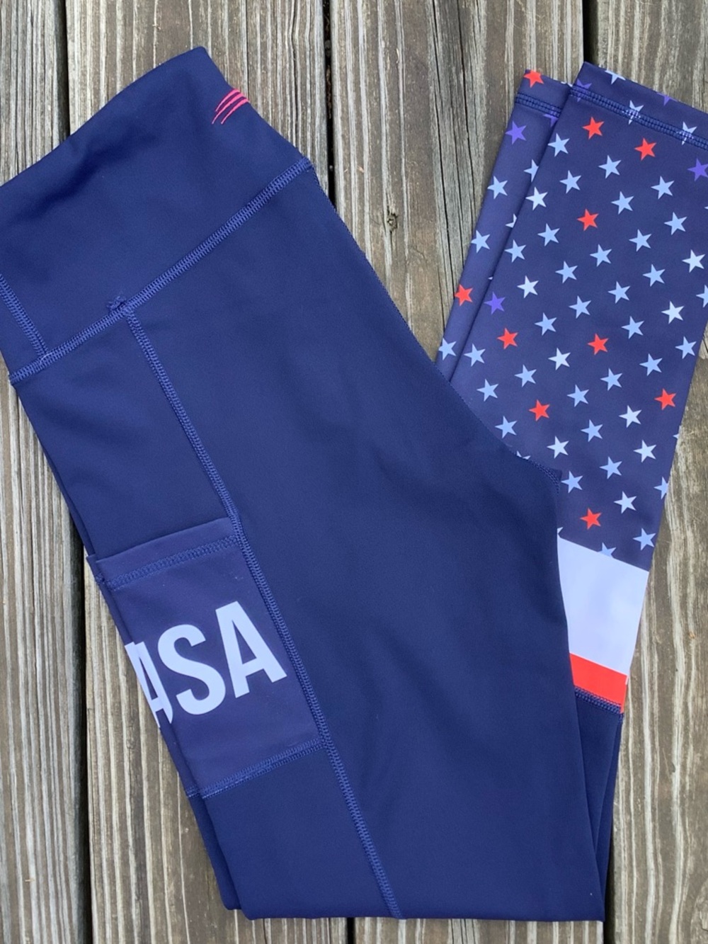Bend Active Patriotic Athletic Leggings - Size Small